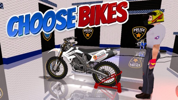 警察自行车特技手游