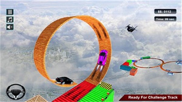 高空赛道不可能的特技竞赛3D手游