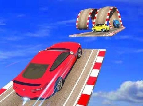 空中坡道汽车特技3D手游